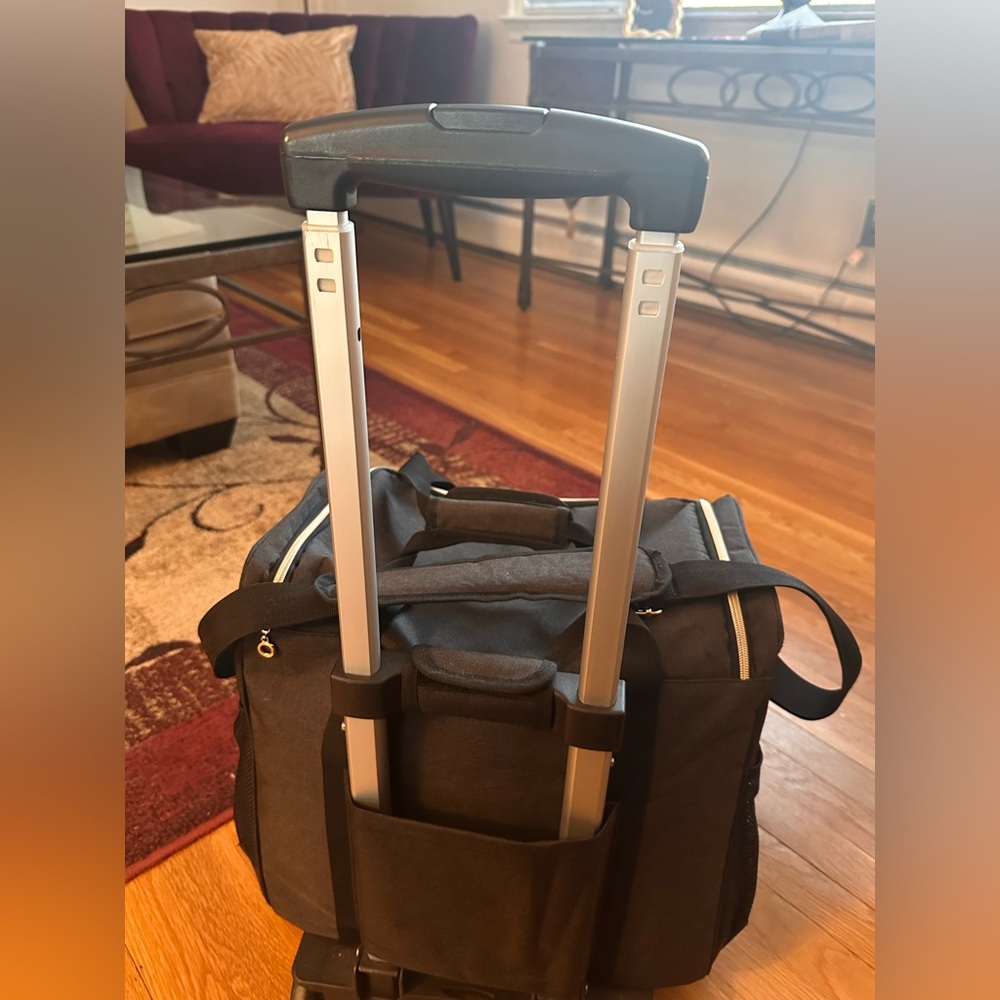 Rolling Travel Duffel Bag with Wheels & Telescoping Handle - Picture 7 of 16
